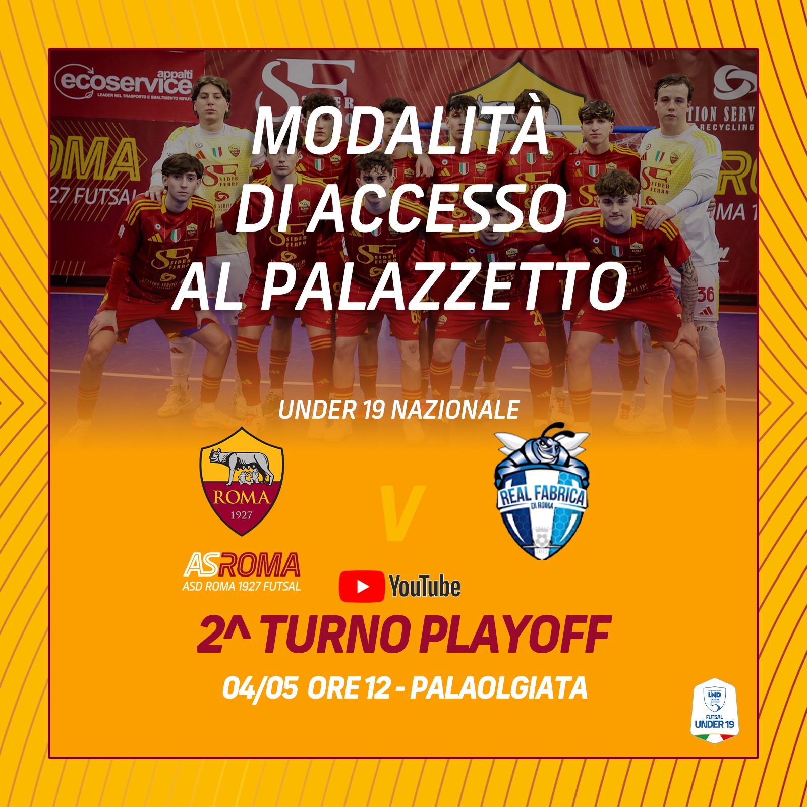 Gara del 04/05/'25 | modalità di accesso al Palazzetto